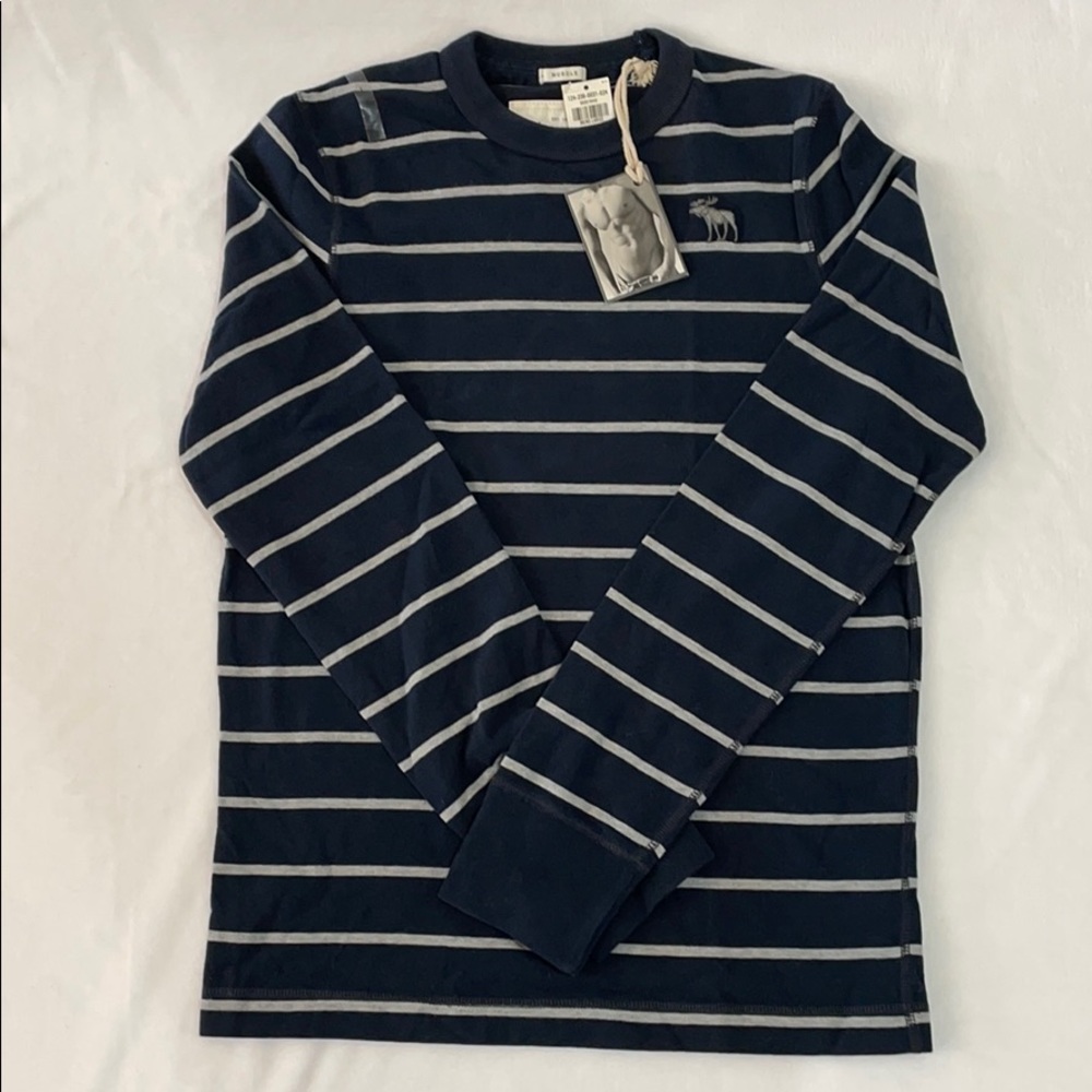 Abercrombie & Fitch Striped Long Sleeve T Shirt